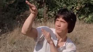Jackie pointing at somethin